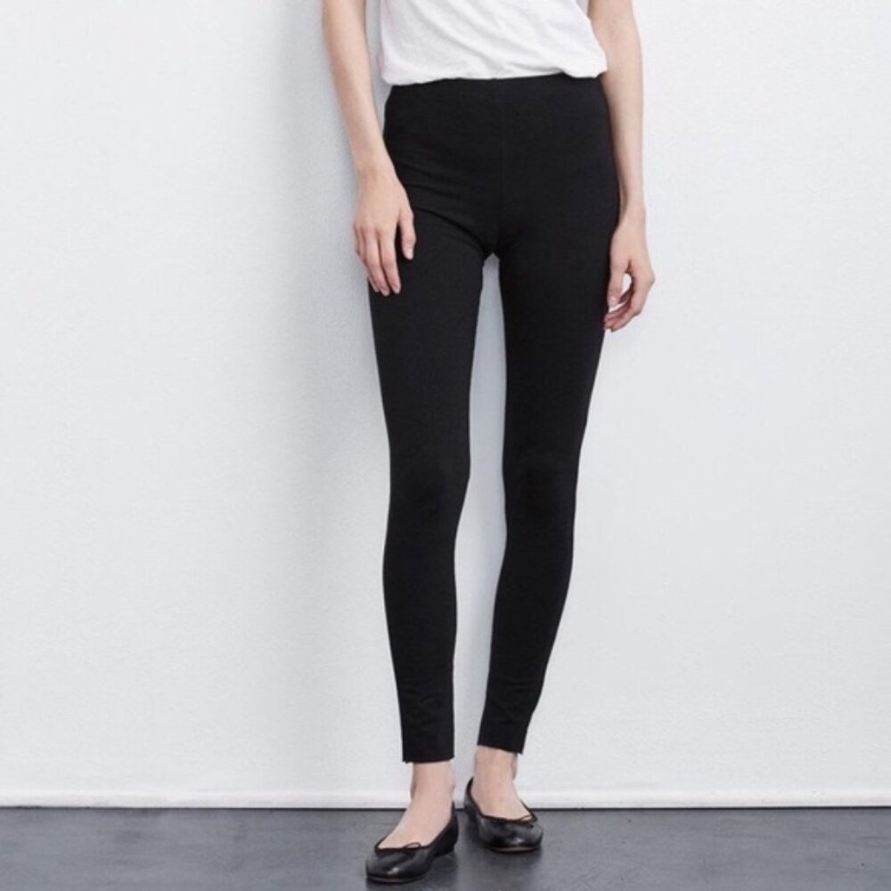 Velvet by Graham & Spencer Velour Leggings with Zipper Detail